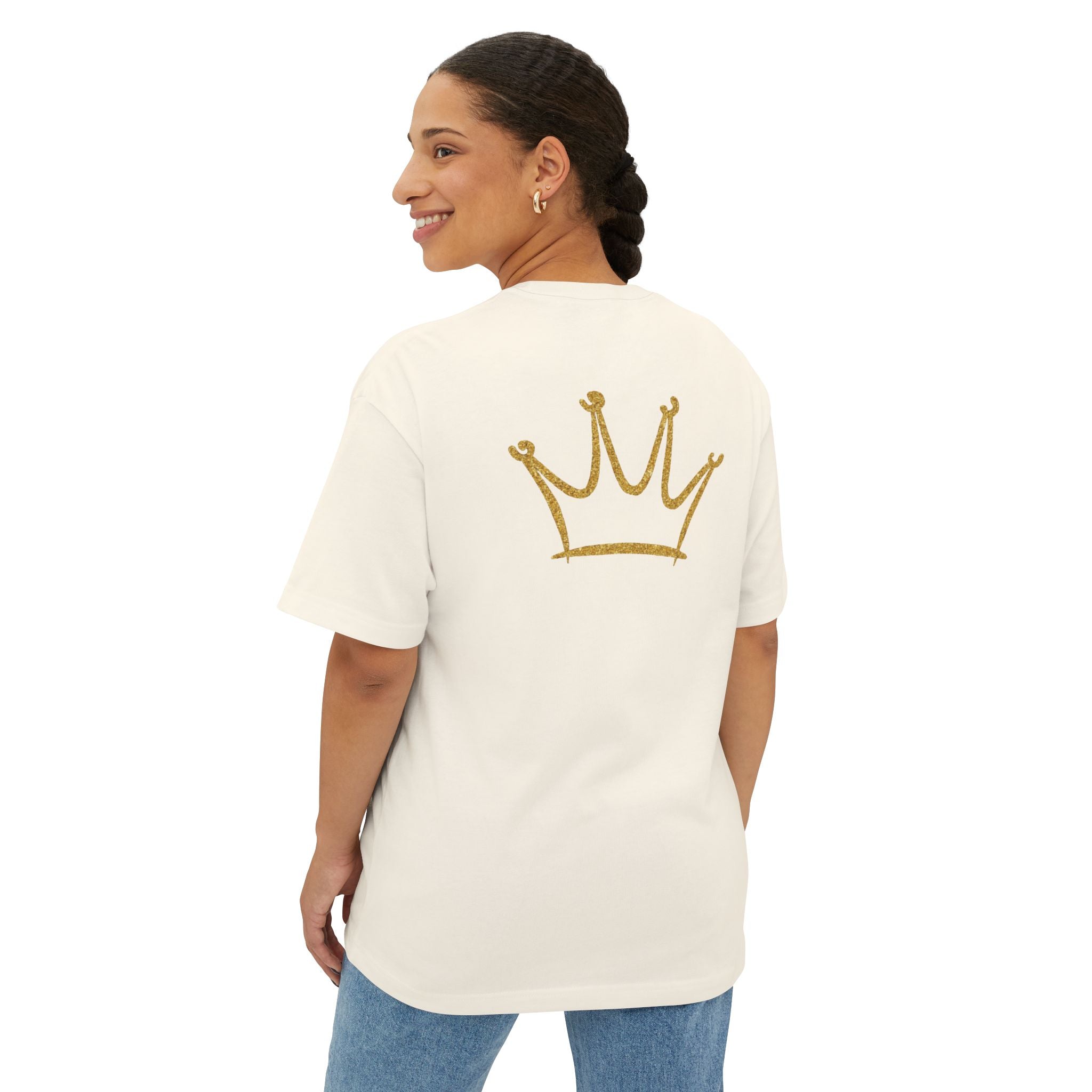 TGC Records Signature Crown Tee – Oversized Boxy Fit