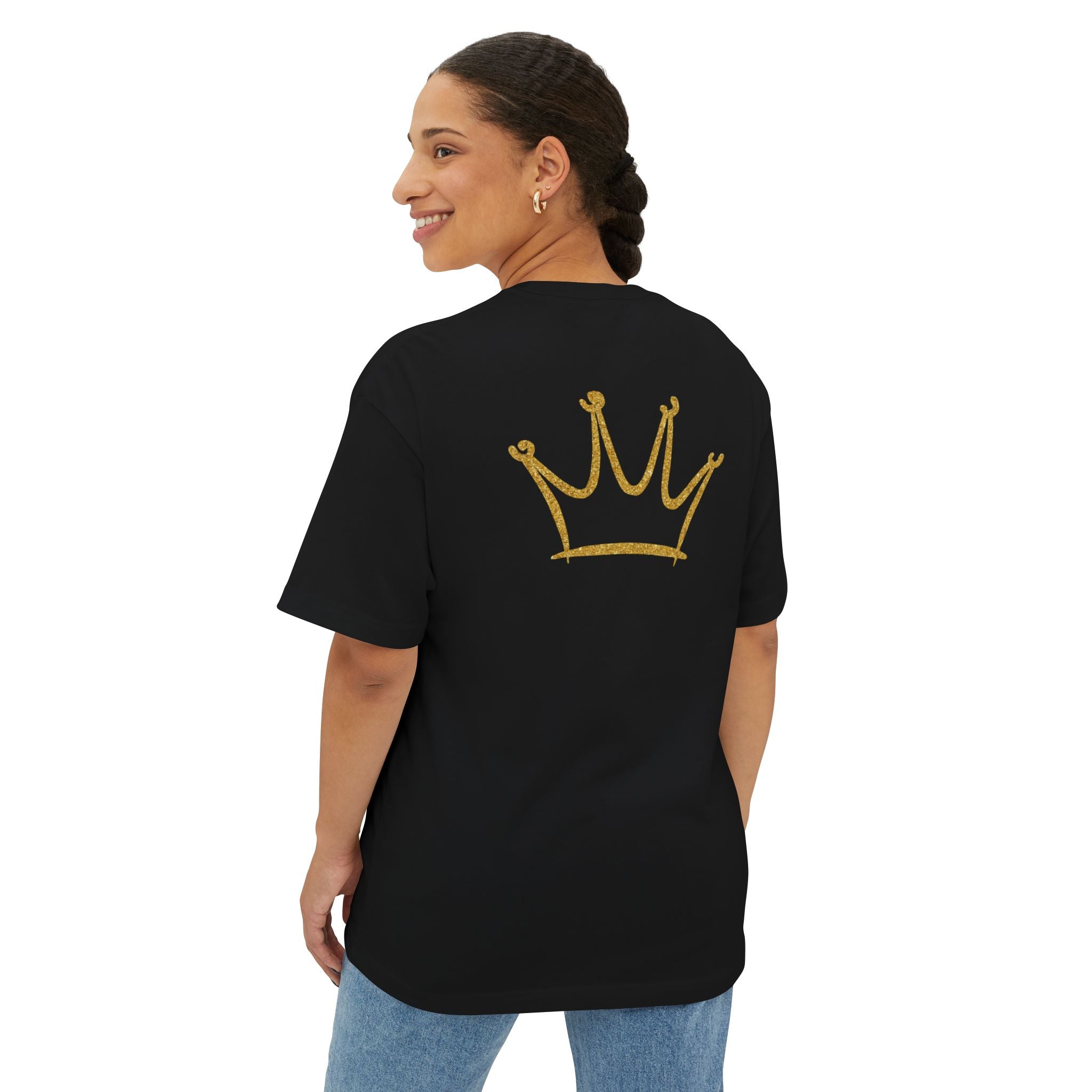 TGC Records Signature Crown Tee – Oversized Boxy Fit
